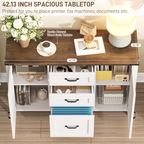 File Cabinet with 3 Drawers Fits Files Letter
