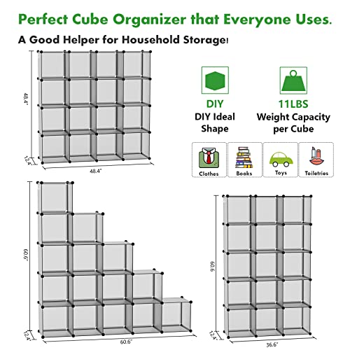 16 Cube Storage Organizer Cube Shelves Units Storage Cubes