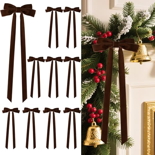 Large Velvet Bows for Christmas Tree