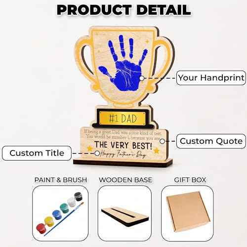Personalized Fathers Day Trophy Gift
