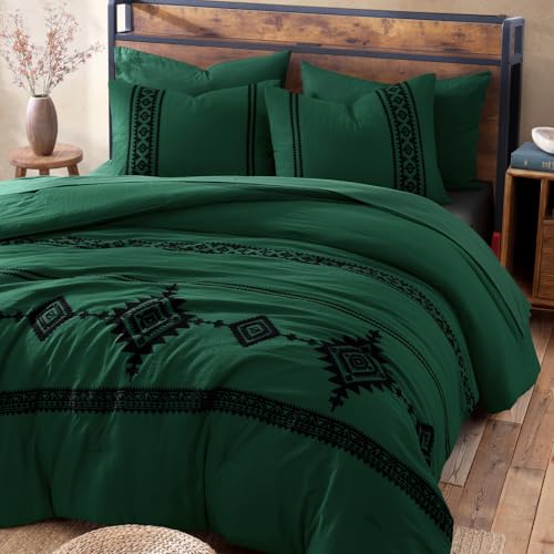 Embroidery Full Size Comforter Set 7 Pieces Western Bed in a Bag