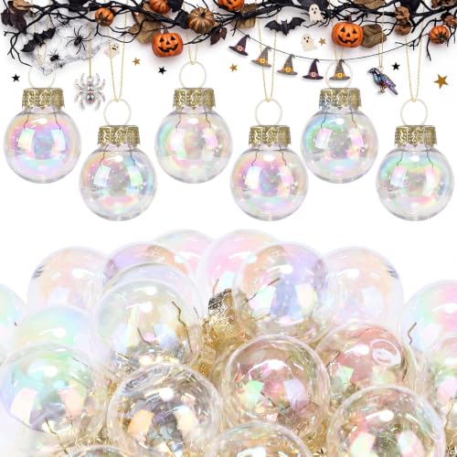 32 Pcs 1'' Mini Glass Halloween Ornament (32 Count)