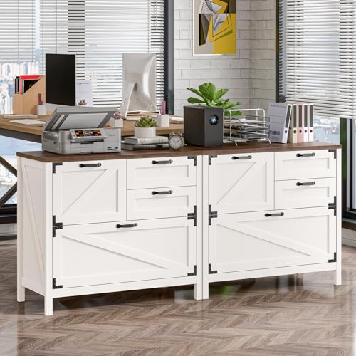 Lateral File Cabinet with 4 Drawers for Home Office