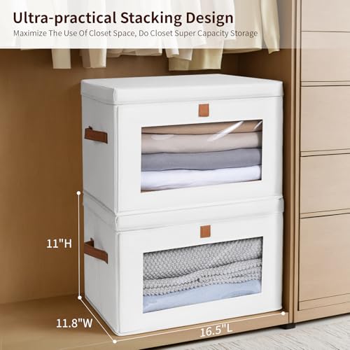 Large Clothing Storage Bins (4 Count)