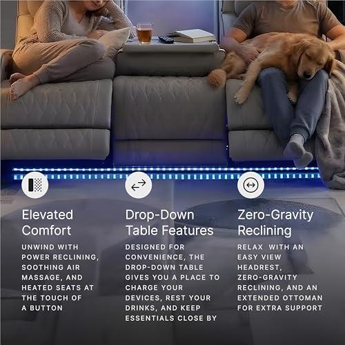 3 Seat Power Reclining Sofa