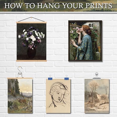 15PCS Unframed Dark Academia Vintage Art (15 Count)