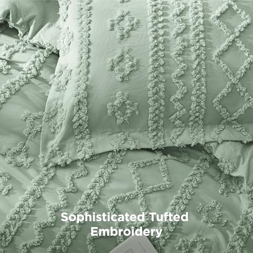 Tufted Boho Comforter Set King Size