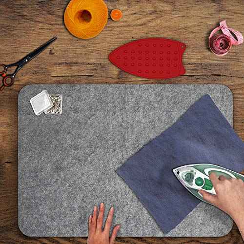 24" x 18" Wool Pressing Mat 100% New Zealand Felted Wool Ironing Mat Pad Blanket for Quilter (432 sq inch)