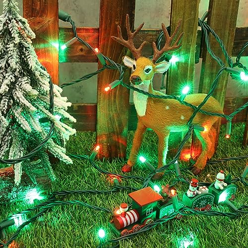 5MM Wide Angle Christmas Lights Red & Green