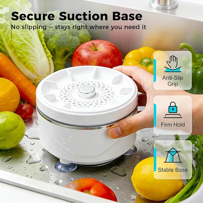 Upgraded Fruit and Vegetable Washing Machine, Fruit Cleaner Device Fruit and Vegetable Purifier Clean Produce with Titanium Electrolysis Purification in Water (1)
