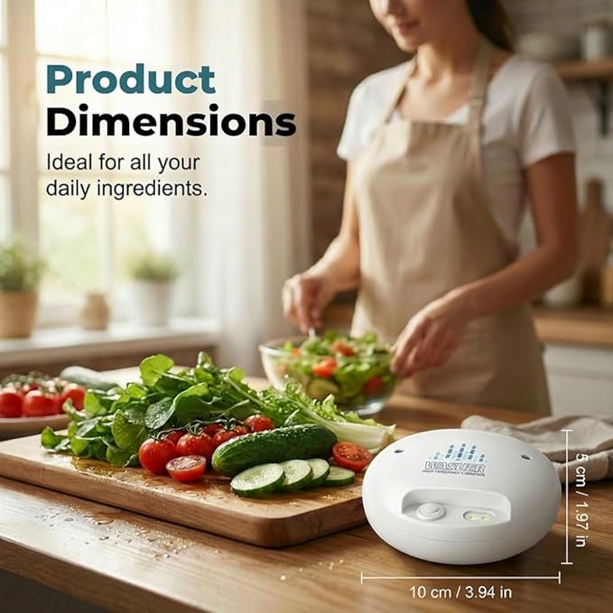 Fruit and Vegetable Washing Machine, Wireless Portable Food Cleaning Machine, Titanium Electrolysis Automatic Vegetable Cleaner for Home Kitchen (WHITE*2)