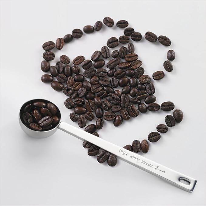 Stainless Steel 1 Tablespoon Measuring Coffee Scoop Spoon, Set of 1