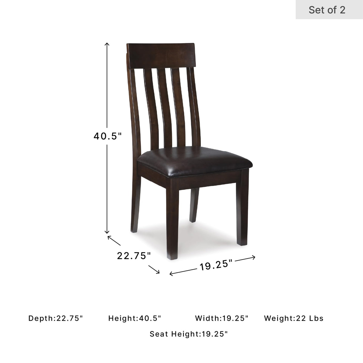 Haddigan Dining Chair (2 Count)
