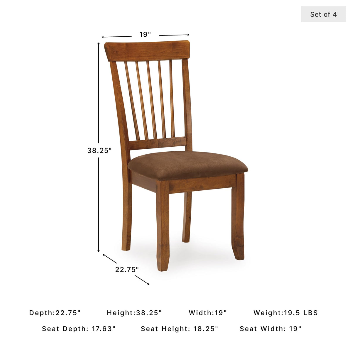 Haddigan Dining Chairs Set of 4 (4 Count)