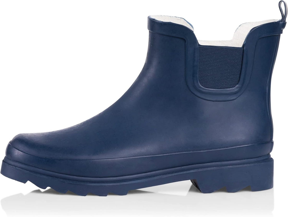 NORTY - Womens Ankle Rain Boots - Ladies Waterproof Winter Spring Garden Boot runs ½ size large