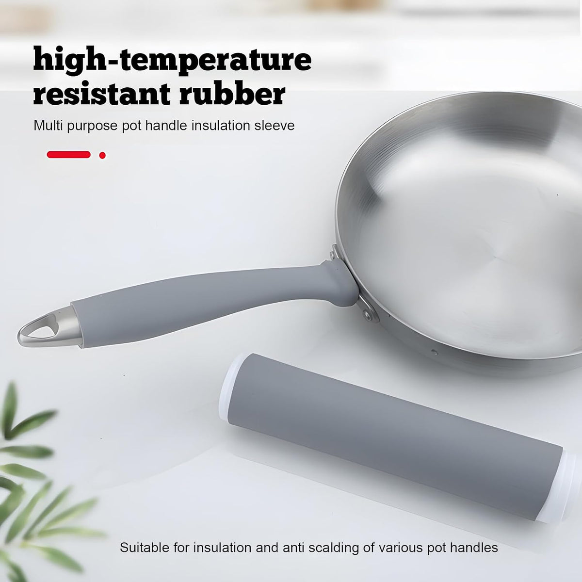 Upgraded Silicone Pan Handle Sleeve - Heat-Resistant&Non-Slip Cast Iron Handle Cover for Pots and Pans - Multipurpose Kitchen Protection(S+M+L)