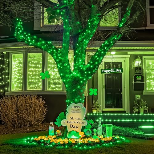 150 LED Green Christmas Lights Indoor (59 Foot)