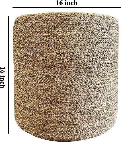 Jute Pouf Ottoman