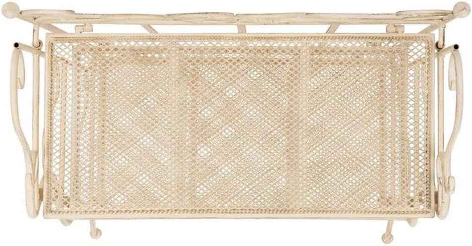 SAFAVIEH PAT5022A Outdoor Collection Torus Pearl White 3-Tier Shelf