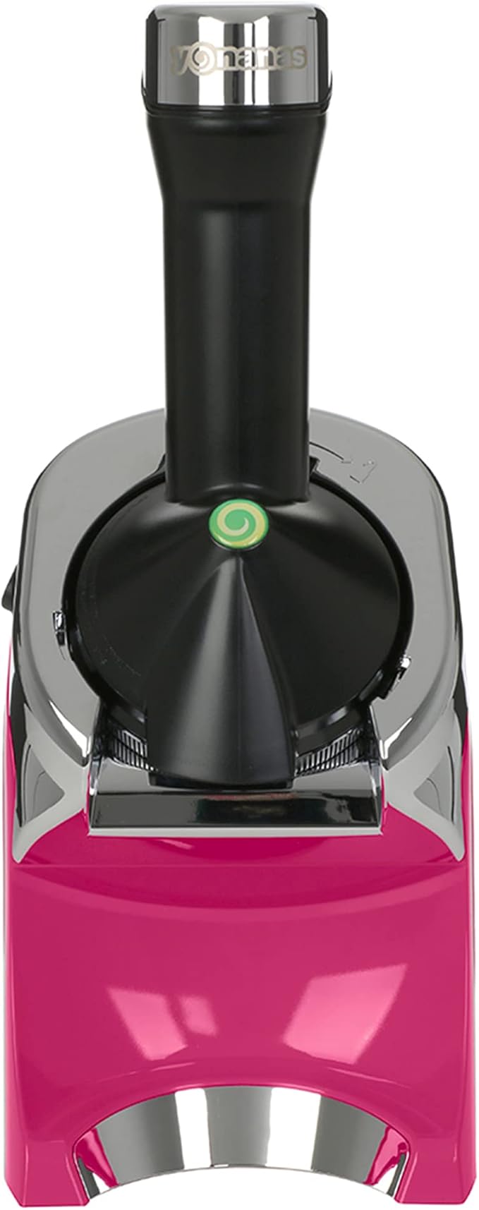 Yonanas 988HP Deluxe Vegan Non-Dairy Frozen Fruit Soft Serve Dessert Maker, BPA Free, Includes 75 Recipes, 200 Watts, Pink