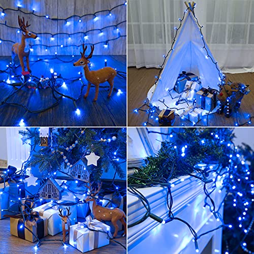 5MM Wide Angle Christmas Lights Blue