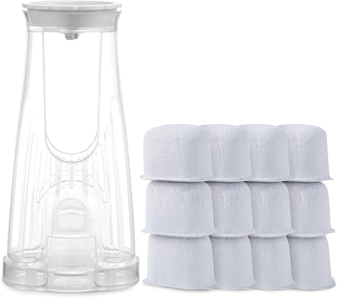 Keurig 2.0 Filter Replacement for K Duo, K200 K250 K350, K-Duo Essentials, K-Compact Single Serve Coffee Maker with Rear Reservoir Short Filter Holder and 12 Water Filter Refill Cartridges