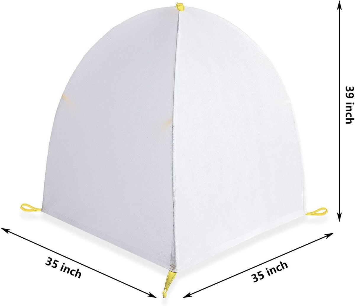 DECOHS 35 x 35 x 39 Inch Warm Plant Protection Tent-Winter Shrub Covers-Winter Snow & Frost Covers Protecting Fruit Tree Potted Plants from Freezing Animals Eating