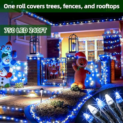 750 LED 240FT Christmas String Lights Outdoor (240 Foot)