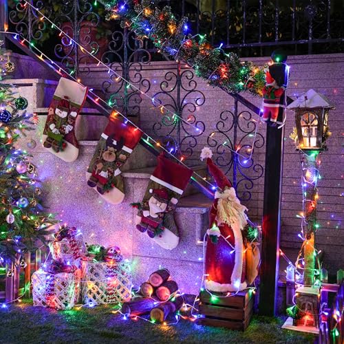 163ft 500 LED Multicolor Christmas Lights Outdoor Waterproof (163 Foot)