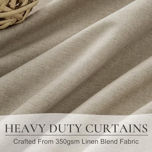 Extra Long Custom 100 Inch Viral Curtains with Pinch Pleat Clips (2 Count)
