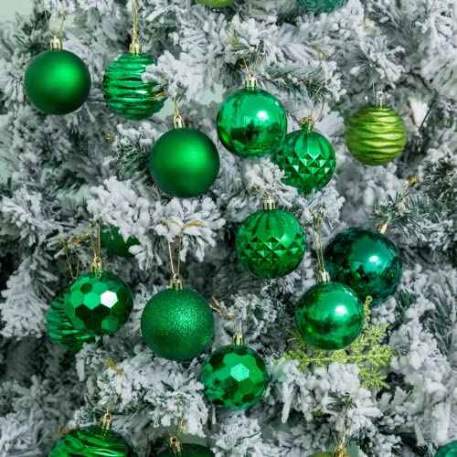 60mm 2.36" Christmas Ball Ornaments Shatterproof Christmas Ornaments Set Decorations for Xmas Tree Balls (34 Count)