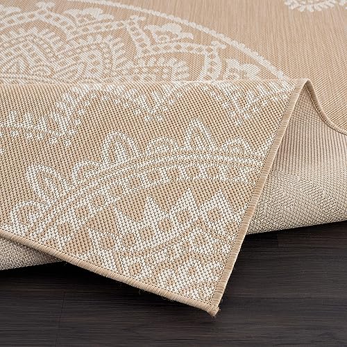 Outdoor Rug 10x14 Modern Area Rugs for Large Indoor and Outdoor Patios and Porches