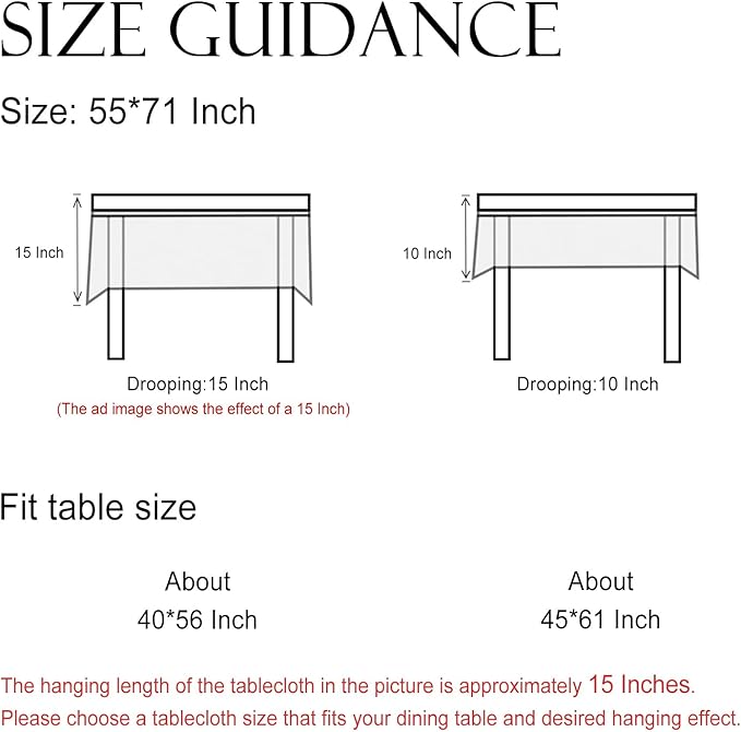 ISAENNE Designer French Pale Yellow Small Rectangular Tablecloth,Linen Floral Table Cloth,Wrinkle Resistant Decor Tablecloths for Dining Thanksgiving Banquet Kitchen Party,55"*71"-Estevan A