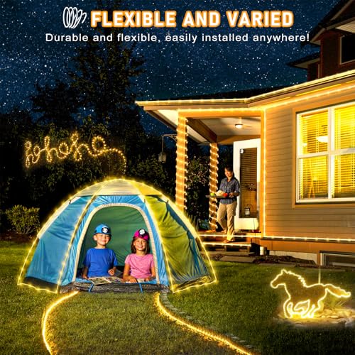 164FT 500 LED Rope Lights for Outside