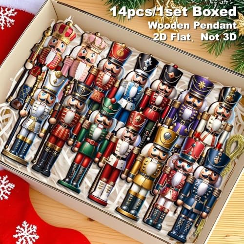 14pcs Classic Nutcracker Christmas Ornaments (14 Count)