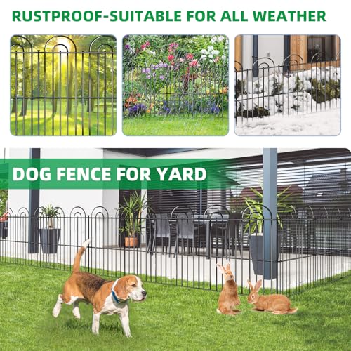 15 Panels No Dig Decorative Garden Fence