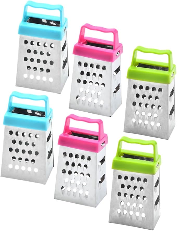 PRETYZOOM 18pcs Stainless Cheese Grater Fine Grater Slicer Vegetable Slicer Easy Peel