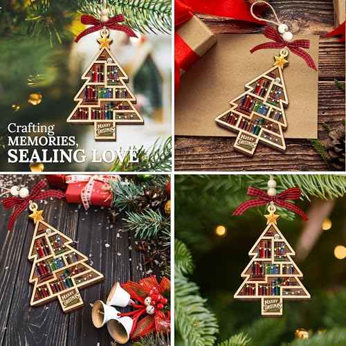 Book Lover Christmas Ornaments 2026