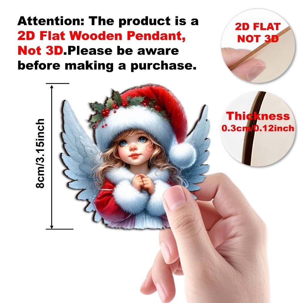 15 Pcs Vintage Angel Christmas Ornaments (15 Count)