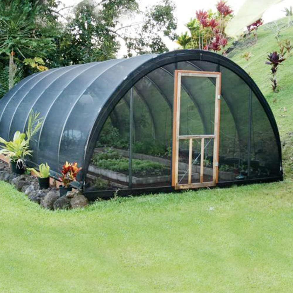 Agfabric 40% Shade Cloth 6.5X 20ft Sun Shade Sunblock Shade Cloth Cover with Clips for Plants, Black