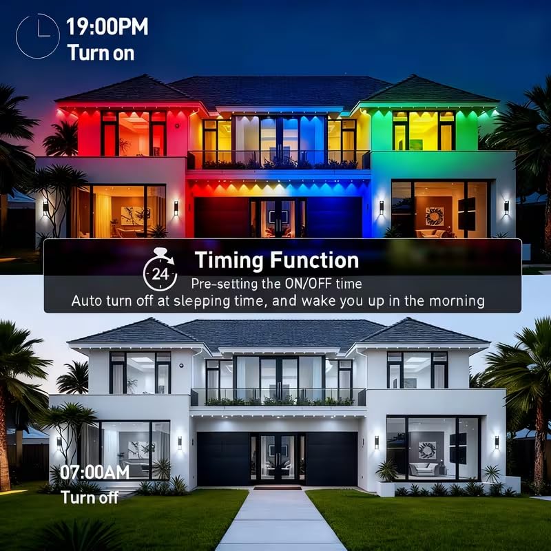 300FT Permanent Outdoor Lights for House