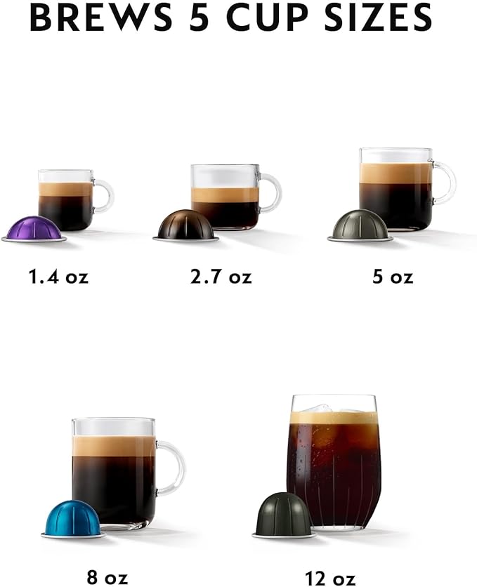 Nespresso Vertuo Pop+ Coffee and Espresso Maker by Breville, Dark grey Descaling Kit