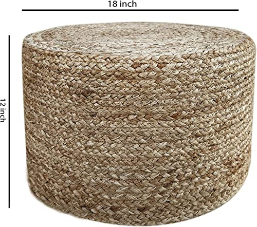 Jute Pouf Ottoman