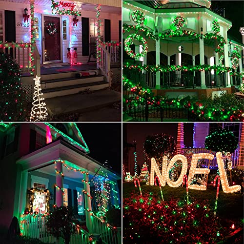 5MM Wide Angle Christmas Lights Red & Green
