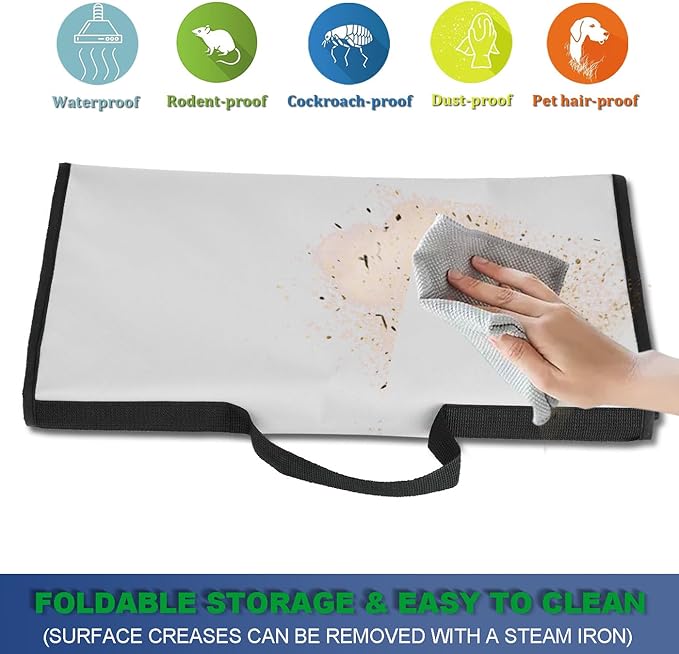 Cover for BLACK+DECKER and KitchenAid 7-8 Cup Food Processor, Heavy Duty Waterproof Dustproof Food Processor Protective Case Cover, Accessories for BLACK+DECKER Food Processors (Gray)