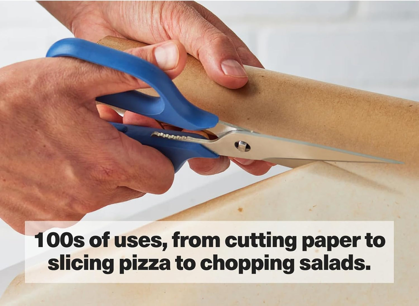 Misen Heavy Duty Kitchen Shears - Comfortable Ambidextrous Scissors for Meat, Poultry, Herbs & More - Easy to Clean - German Stainless Steel - Small | Black