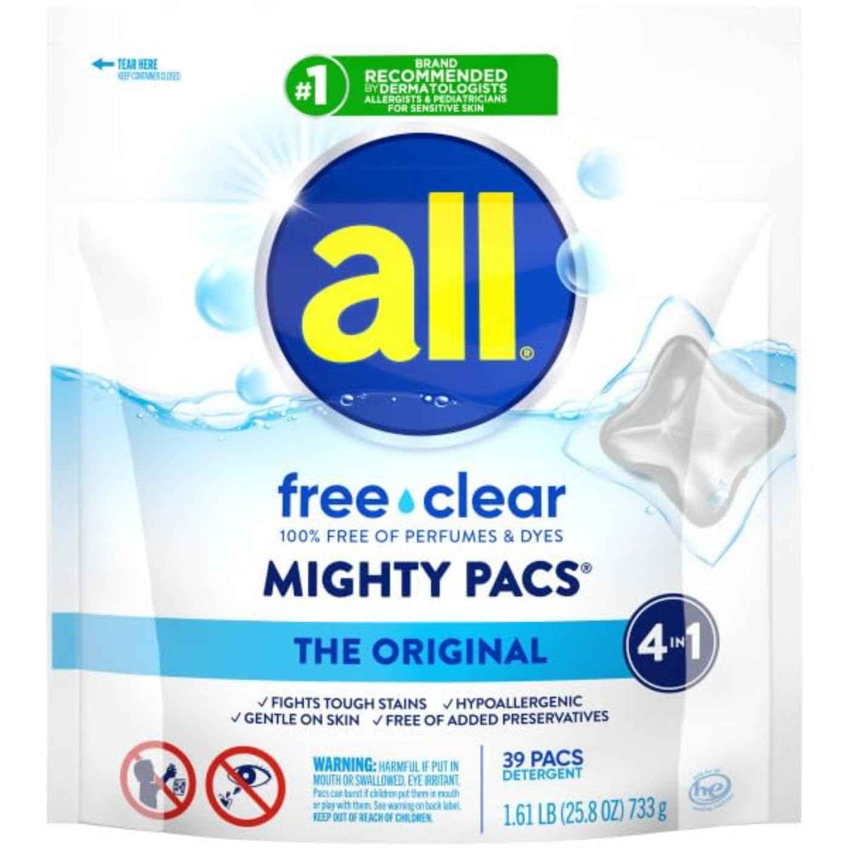 Laundry Detergent Pacs (39 Count)