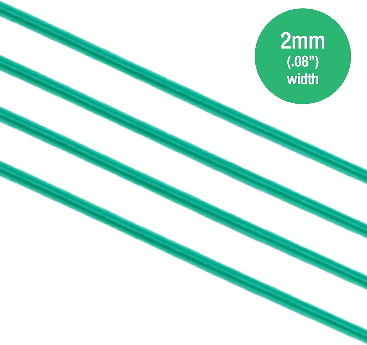 GSM Brands Twist Ties: 328 Feet Plastic Coated Wire to Tie Garden Plant or Office Cable with Convenient, Built-in Cutter (Green)