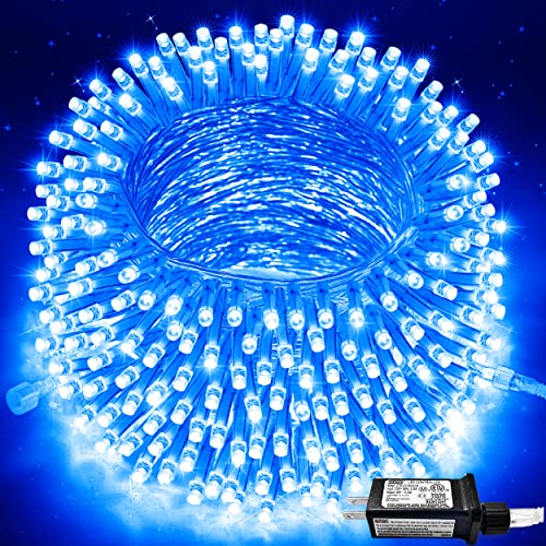91.5ft Connectable 250 LED Blue Christmas String Lights Indoor (91.5 Feet)
