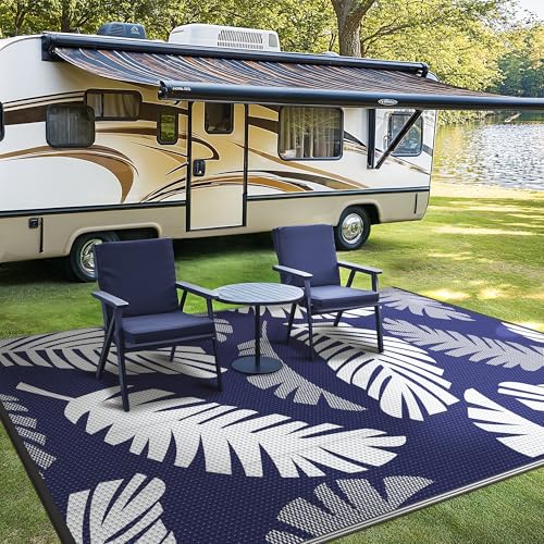Outdoor Rug Waterproof Plastic Rugs for Patio (54 Sq Ft)